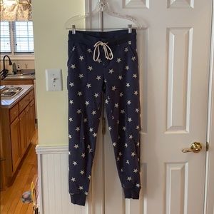 Alternative apparel eco-fleece printed joggers